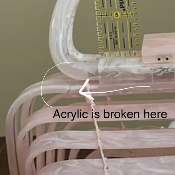 Cult Gaia - Lilleth Tote in Shell Pink - Needs Repair, Reflected in Price - Picture 4 of 11